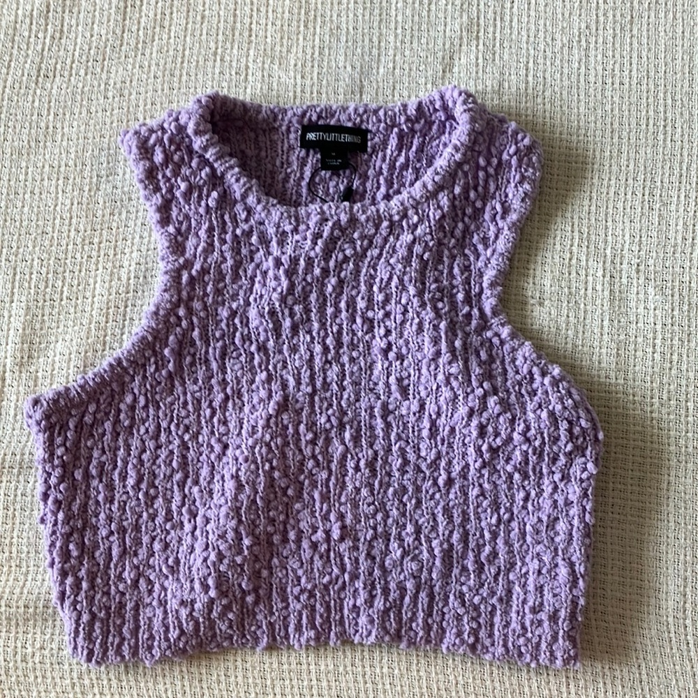 Pretty little things lilac bobble knitted Racer!